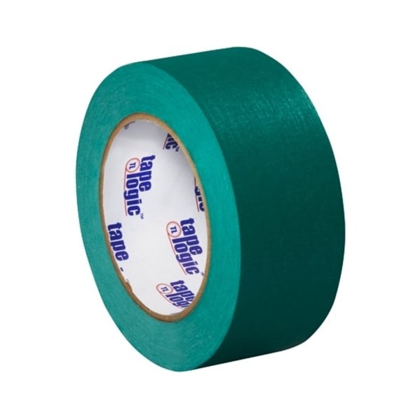 Tape Logic Masking Tape, 2x60 yd., PK12, 2" W x 60 yds L, Dark Green, 12 PK T93700312PKE - main